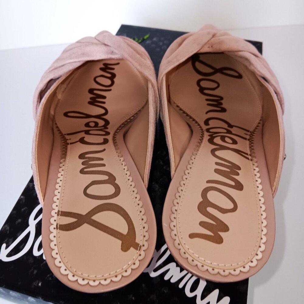 Sam Edelman Laney Blush Suede Mules- Size 8M - Picture 4 of 5